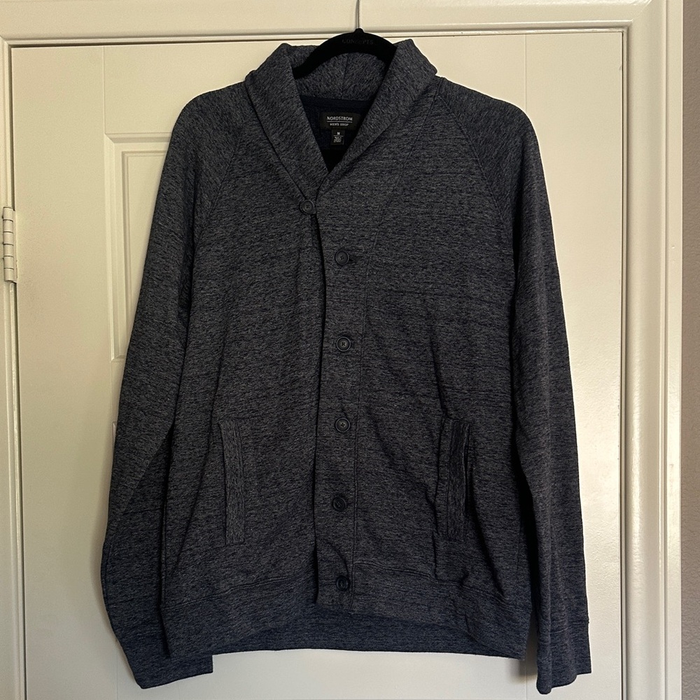 Nordstrom Men’s Gray Shawl Collar Sweater